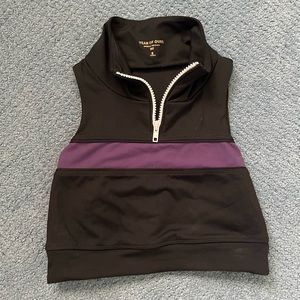 Year of Ours Workout Cropped Top with Zipper Size S